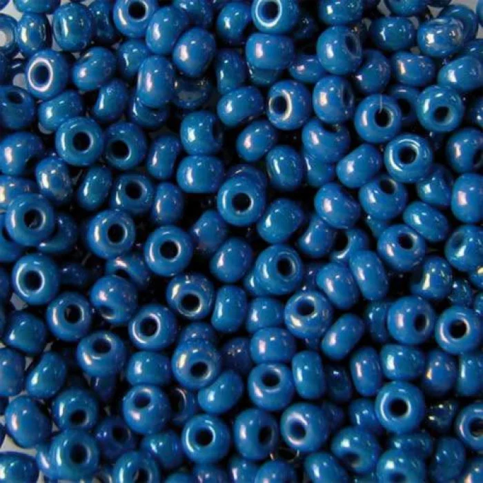 34210 10/0 чеський бісер Preciosa, джинсовий, непрозорий райдужний