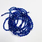 Капелька 4х6, синя прозора з переливом