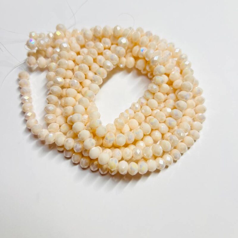 Ронделі 6 мм, бежевий з переливом , 46112, 46113