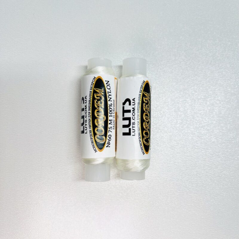 Нитка Cordem № 60, колір біла, 75 м