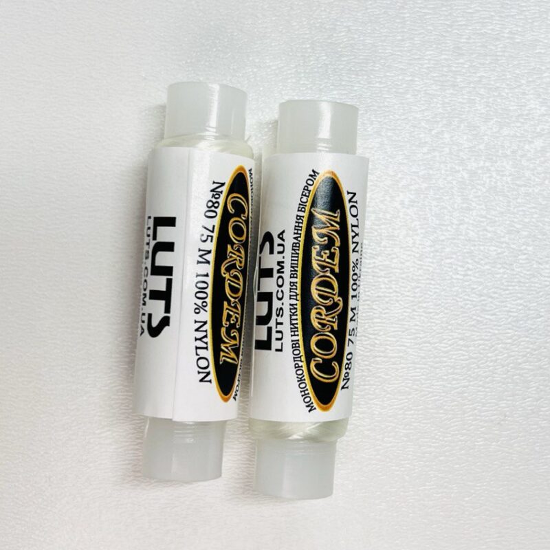 Нитка Cordem № 80, колір білий, 75 м