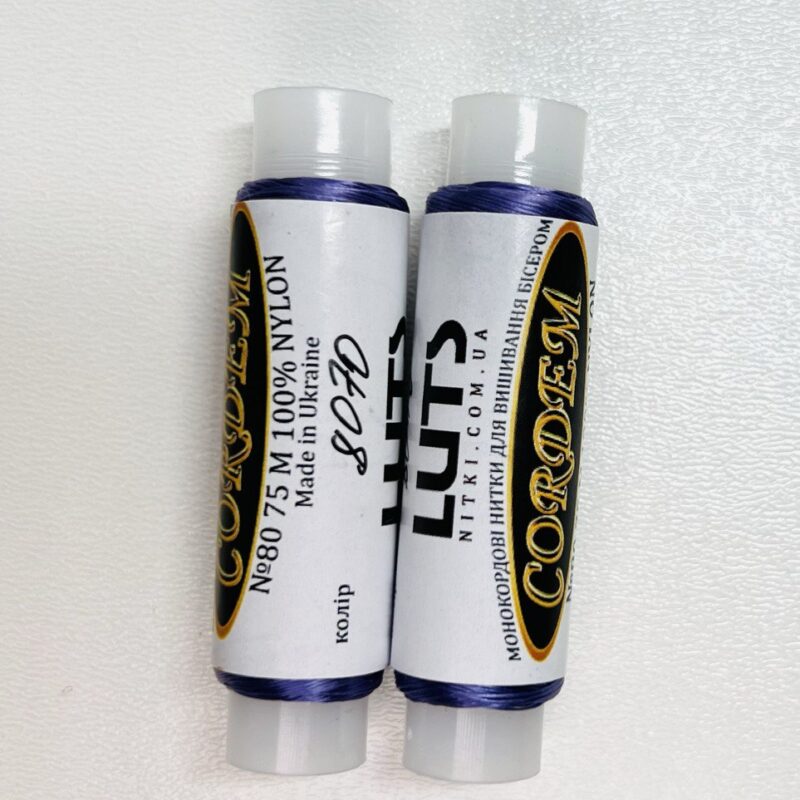 Нитка Cordem № 80, колір фіолетовий, 75 м