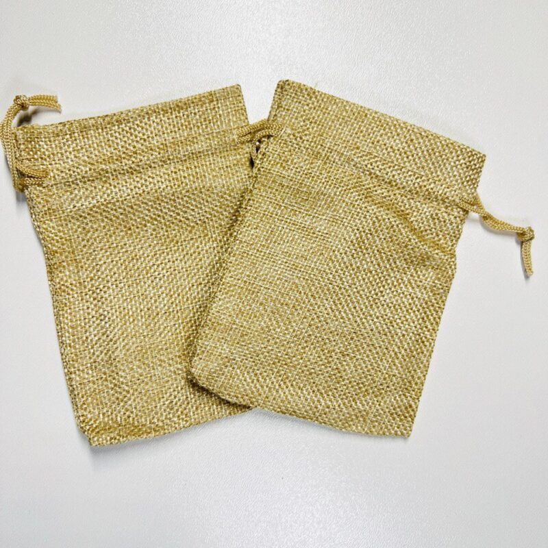 Подарункові мішечки з мішковини 10х12 см