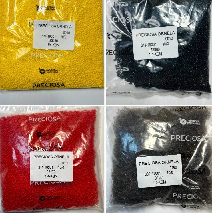 90090 10/0 чеський бісер Preciosa, червоний темний, прозорий