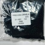 23980 10/0, 250 грам чеський бісер Preciosa, чорний, непрозорий