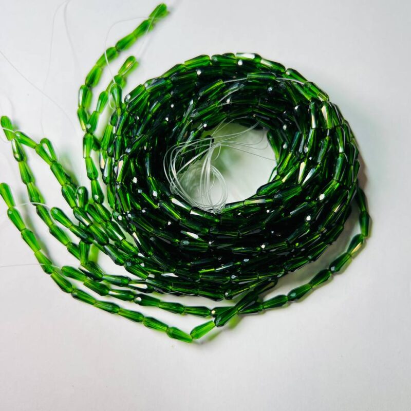 Капелька 4х9 прозора зелена 50120