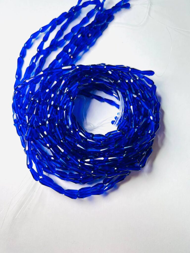 Капелька 4х9 прозора синя 30080