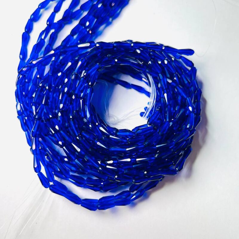 Капелька 4х9 прозора синя 30080