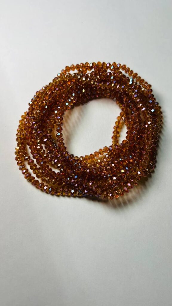 Ронделі 4 мм КАРАМЕЛЬНО ПРОЗОРИЙ