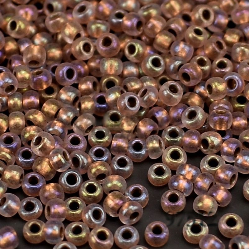 97512,10/0 чеський бісер Preciosa, райдужно рожевий