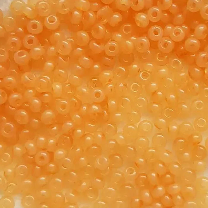 02682 10/0 чеський бісер Preciosa, помаранчевий, непрозорий сольгель алебастровий