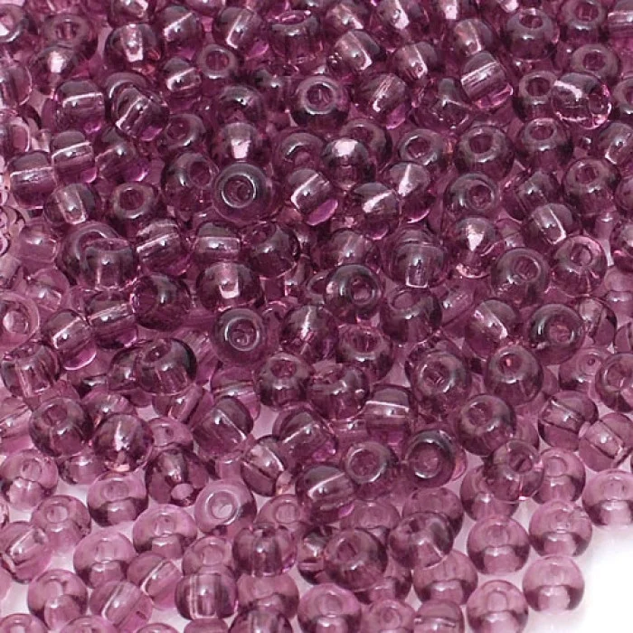20010 10/0 чеський бісер Preciosa,  аметистовий світлий, прозорий