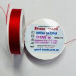 Нитка титани 60 червоний