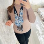 Гердан ''Крижані піони''