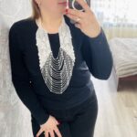 Гердан круговий ''Мереживо білий по білому''